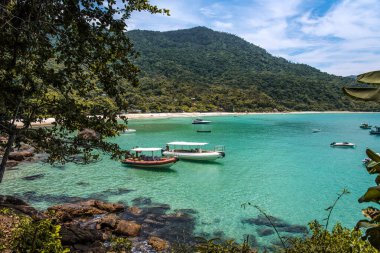 Turkuaz Körfezi ve Ormanlı Tepeler Angra dos Reis, Brezilya