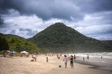 Ubatuba, Sao Paulo, Brezilya 'da Itamambuca Sahili' nde, Itamambuca Sahili 'nde.