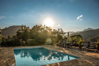 Brezilya 'da Sunset' te Havuz ve Salon Alanı ile Huzurlu Kırsal Arazi