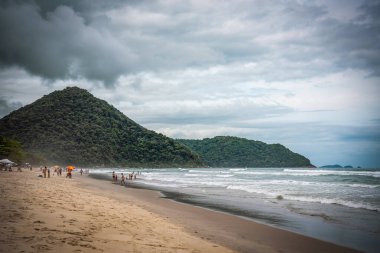 Cloudy Day at Itamambuca Beach, Ubatuba, Brazil