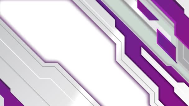 Abstract Futuristic Purple White Modern Gaming Background Premium Template — Stock Video
