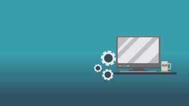 Programcı ve Kodlama Teması Hakkında Yaratıcı Süreç Canlandırması