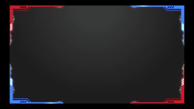 Zarif Mavi ve Kırmızı ile Akımlı Yüzey Çerçevesini Değiştir