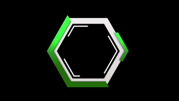 Diseño Logotipo Creativo Moderno Con Tema Cyberpunk — Vídeos de Stock