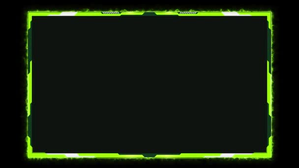 Green Twitch Overlay Stream Overlay Electric Royalty Free Stock Video