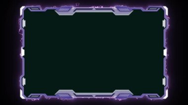 Üst Geçiş Akımı Kaplaması Hd Ekran Koruyucuları ile Parıltı Mor Elektrik