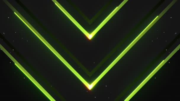 Conjunto Néon Verde Live Stream Element Design Para Gamer — Vídeo de Stock