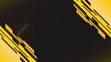 Yayın Videosu için Retro Twitch Overlay. Tam Turuncu Siyah