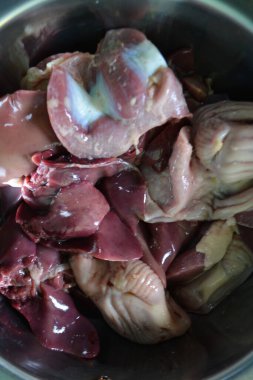 Lezzetli yiyeceklerin yakın görüntüsü