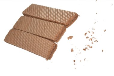 Bir yığın kahverengi çikolata.