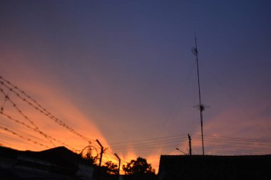 Güzel gün batımı manzarası