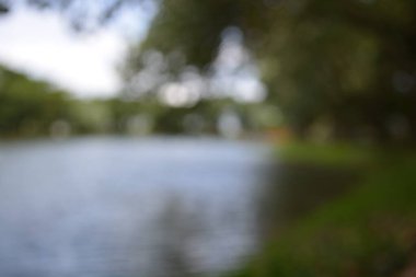 Bir gölün soyut bulanıklığı