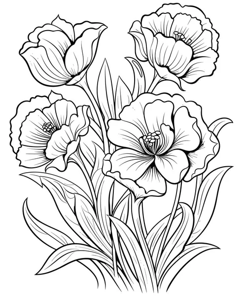 Padrão Floral Vetor Para Têxteis Impressão Floral Cartão Felicitações Cartão Ilustrações De Stock Royalty-Free