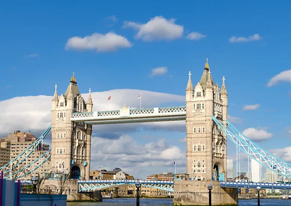 London Iconic Landmark Drawbridge Historic Tower Bridge River Thames London — Stock Photo, Image