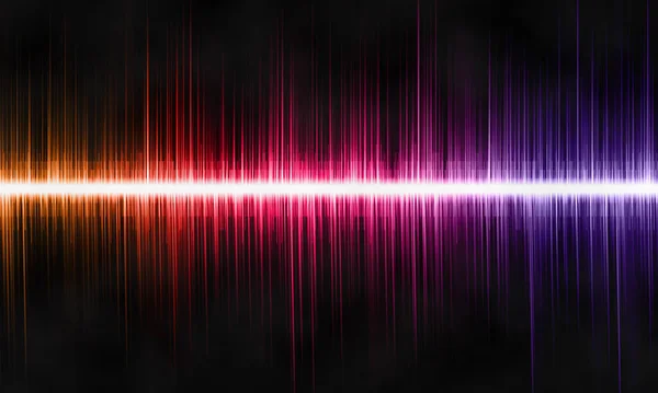 Червоні Абстрактні Звукові Хвилі Чорному Фоні Звукові Хвилі Коливаються Світлом — стокове фото