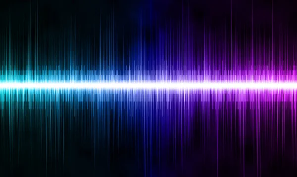 Звукові Хвилі Коливаються Синє Світло Задньому Плані Радіо Клуб Вечірка — стокове фото
