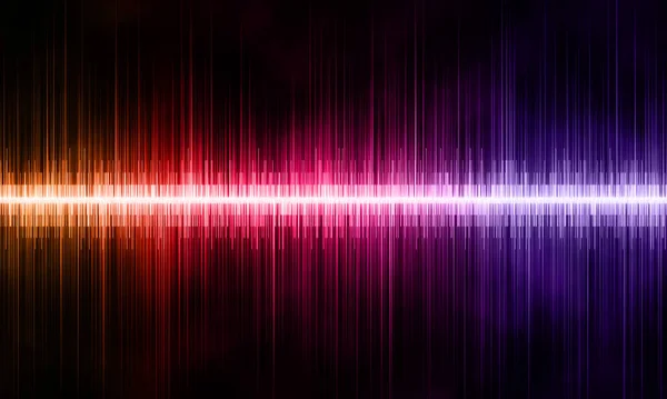 Fényes Hanghullámok Absztrakt Zenei Pulzus Háttér Audio Track Frekvencia Jel — Stock Fotó