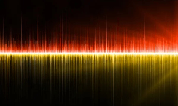 Hanghullámok Zenei Háttér Élénk Színű Impulzus Fényes Hanghullámok — Stock Fotó