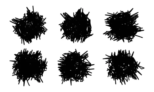 Чорні Смуги Підсвічування Банери Текстура Стильні Елементи Штрихів Дизайну Векторні — стоковий вектор