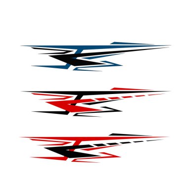 Vücut çıkartması tasarım vektörü. Tekne gövdesi çıkartması. 