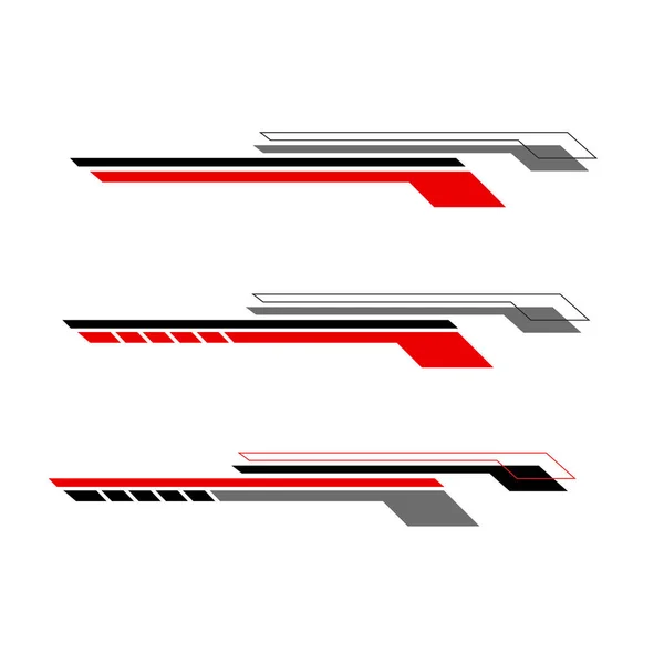 Yarış arabası tasarım vektörü. Paket için grafiksel soyut çizgili yarış arkaplan takımı tasarımları 