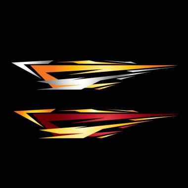 Araba gövdesi ambalaj etiketi tasarım vektörü. araba damgalama etiketi