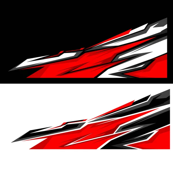 Vücut ambalajı tasarım vektörü. Spor araba etiketleri.