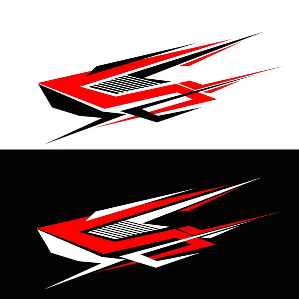 Yarış arabası ambalaj malzemesi tasarım vektörü