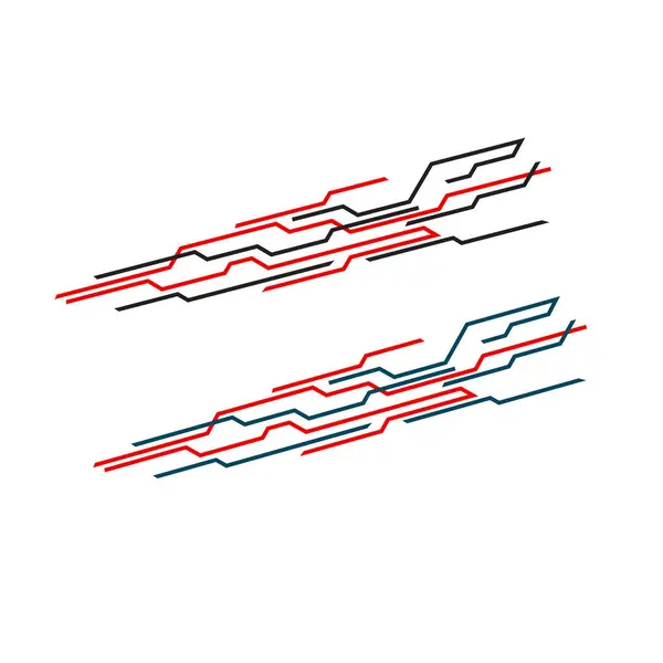 Yarış arabası vücut ambalajı vektör tasarımı