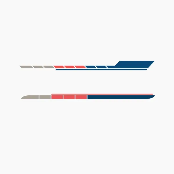 Araba ambalajı tasarım vektörü. modern araba etiketleri