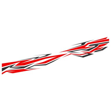 Araba ambalajlama şablon tasarımı. Yarış arabası çıkartmaları.