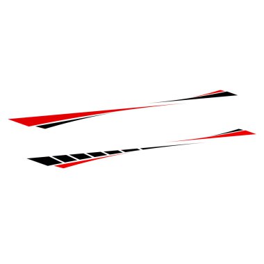 vektör arka plan çıkartmalı araba ceset ambalajı. modern çıkartmalar