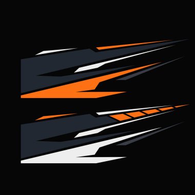 vektör çizgili araba ambalaj etiketi tasarımı