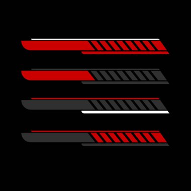 Araba ambalajı arka plan tasarım vektörü. araba modifikasyon etiketleri