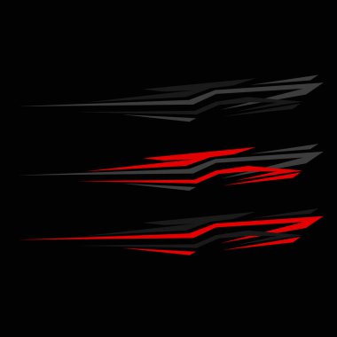 Araba ambalajlama vektörü. arabalar için modern çıkartmalar