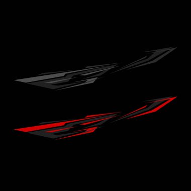 Araba ambalajlama vektörü. arabalar için modern çıkartmalar