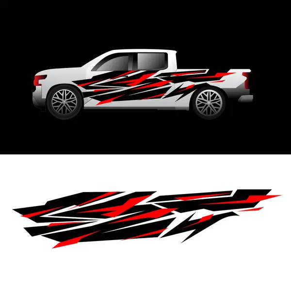 Araba çıkartma tasarım vektörü. çıkartma araba çizgileri