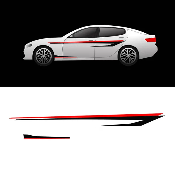 Kişisel araba ambalajı için araba giysisinin vektör tasarımı.