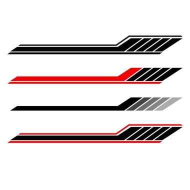 Araba ambalajı tasarım vektörü. modern araba etiketleri