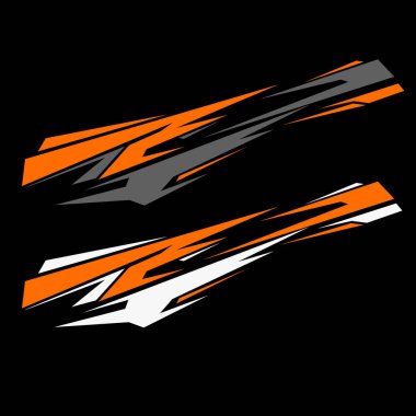 Araba ambalajlama vektörü. arabalar için modern çıkartmalar