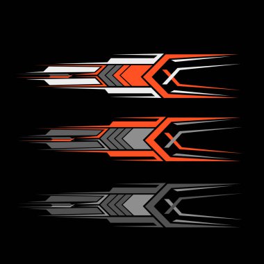 vektör çıkartma araba giysisi araba gövde paketleme arka planı