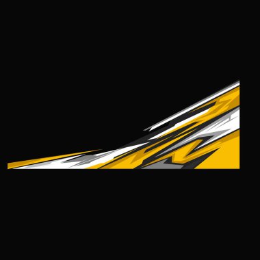 Yarış arabası ambalaj malzemesi tasarım vektörü