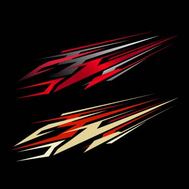 Yarış arabası ambalaj malzemesi tasarım vektörü