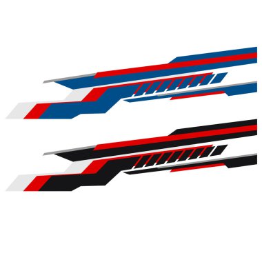 vektör tasarımı arka plan decal modern siyah araba gövde sarma gövdesi.