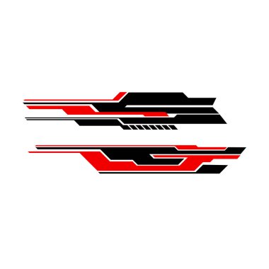 Araba ambalajı tasarım vektörü. modern araba etiketleri