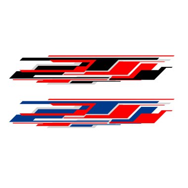 Araba ambalajı tasarım vektörü. modern araba etiketleri