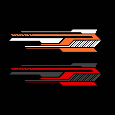 Yarış arabası ambalaj malzemesi tasarım vektörü