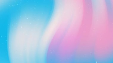 Pamuk Prenses ile pembe ve mavi soyut bir çizgi film.