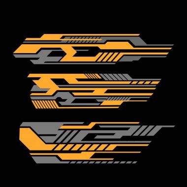 Yarış arabası etiketi vektör tasarımı