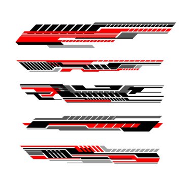 araba gövdesi ambalaj etiketi tasarım seti